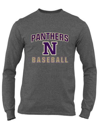 Navarro Panthers N Script Baseball #1 Men's Premium LS T-Shirt