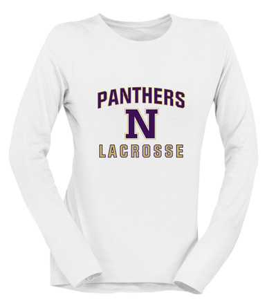 Navarro Panthers N Script Lacrosse Women's Premium LS T-Shirt