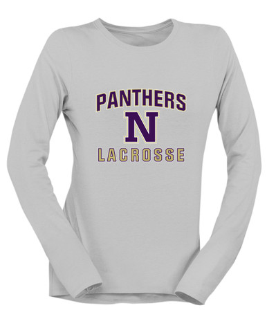 Navarro Panthers N Script Lacrosse Women's LS T-Shirt