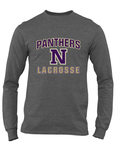 Navarro Panthers N Script Lacrosse Men's LS T-Shirt