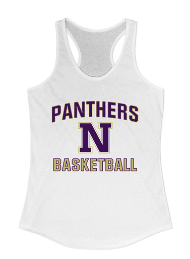 Navarro Panthers N Script Basketball #1 Women's Tank Top