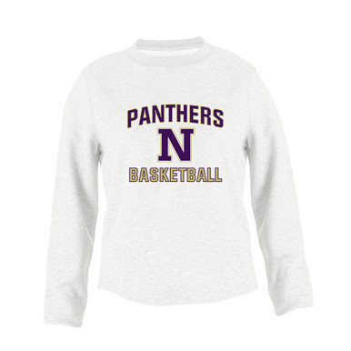 Navarro Panthers N Script Basketball #1 Women's Sweatshirt