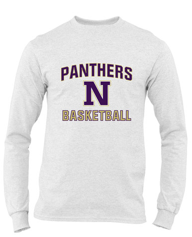 Navarro Panthers N Script Basketball #1 Men's Premium LS T-Shirt