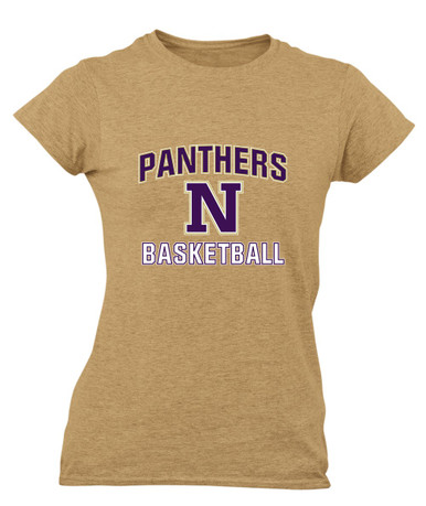 Navarro Panthers N Script Basketball #1 Women's Premium SS T-Shirt