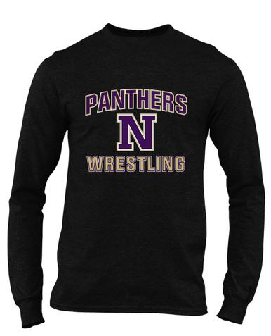 Navarro Panthers N Script Wrestling Men's Premium LS T-Shirt