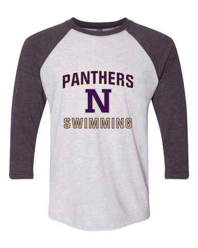 Navarro Panthers N Script Swimming Men's Baseball T-Shirt
