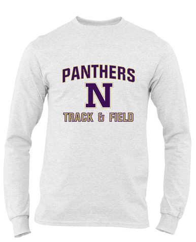 Navarro Panthers N Script Track & Field Men's Premium LS T-Shirt
