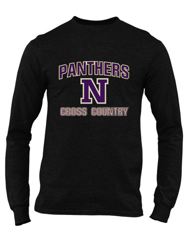 Navarro Panthers N Script Cross Country Men's Premium LS T-Shirt