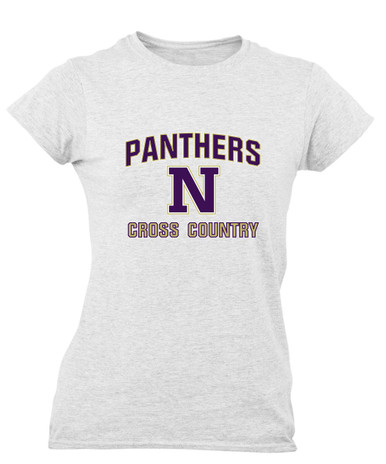Navarro Panthers N Script Cross Country Women's Premium SS T-Shirt