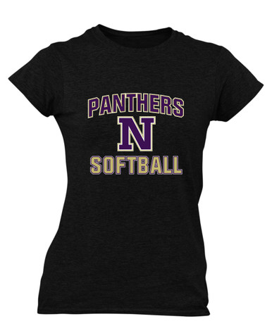 Navarro Panthers N Script Softball #1 Women's SS T-Shirt