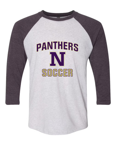 Navarro Panthers N Script Soccer #1 Women's Baseball T-Shirt