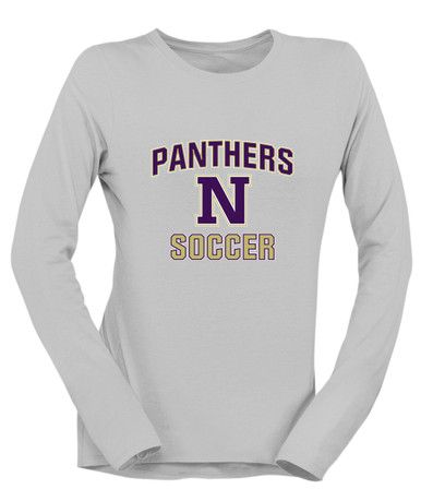 Navarro Panthers N Script Soccer #1 Women's LS T-Shirt