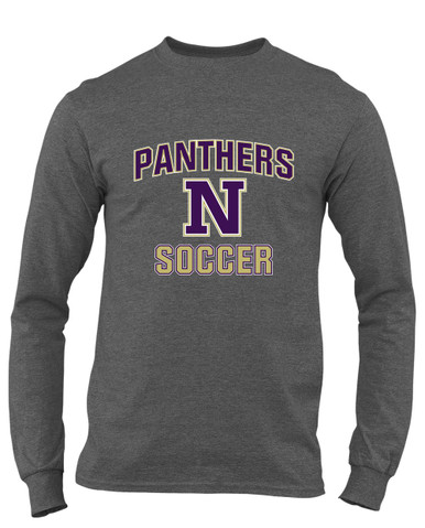 Navarro Panthers N Script Soccer #1 Men's Premium LS T-Shirt