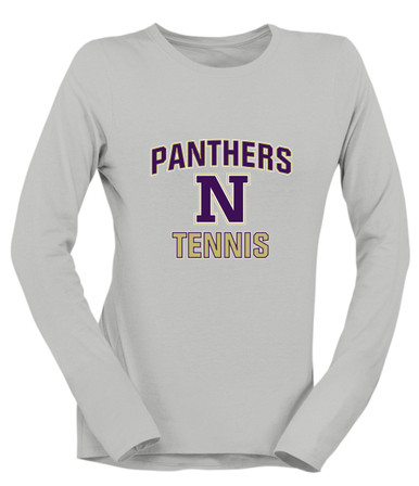 Navarro Panthers N Script Tennis Women's Premium LS T-Shirt