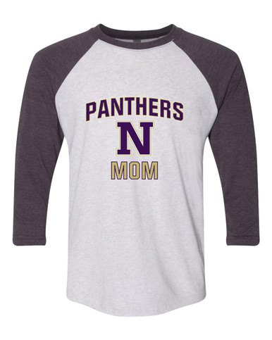 Navarro Panthers N Script Mom Women's Baseball T-Shirt