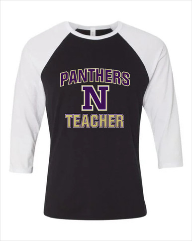 Navarro Panthers N Script Teacher Men's Baseball T-Shirt