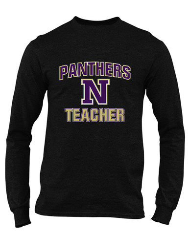 Navarro Panthers N Script Teacher Men's LS T-Shirt