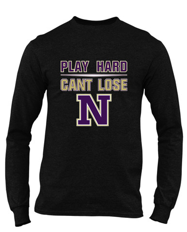 Navarro Panthers N Script Play Hard, Can't Lose Men's Premium LS T-Shirt
