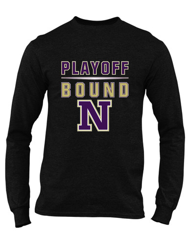 Navarro Panthers N Script Playoff Bound Men's LS T-Shirt