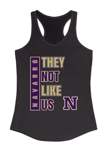 Navarro Panthers N Script They Not Like Us #1 Women's Tank Top