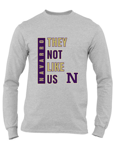 Navarro Panthers N Script They Not Like Us #1 Men's Premium LS T-Shirt