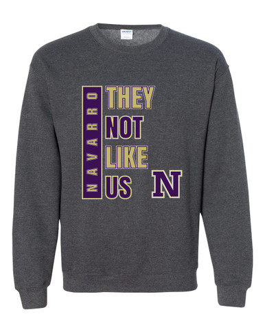 Navarro Panthers N Script They Not Like Us #1 Men's Sweatshirt