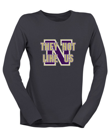 Navarro Panthers N Script They Not Like Us #2 Women's LS T-Shirt