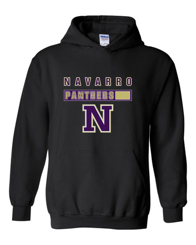 Navarro Panthers N Script Mascot #7 Men's Hoodie