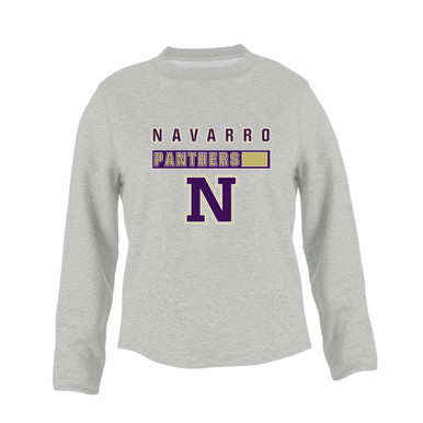 Navarro Panthers N Script Mascot #7 Women's Sweatshirt