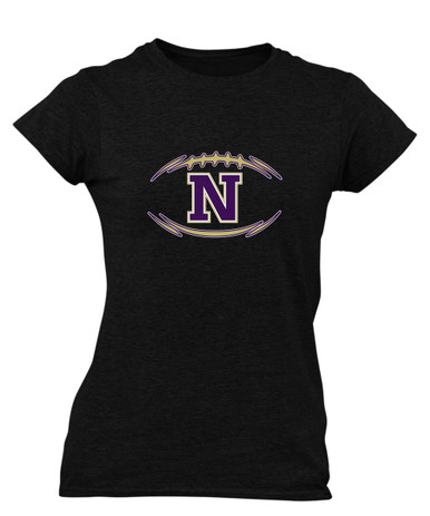 Navarro Panthers N Script Football #3 Women's SS T-Shirt