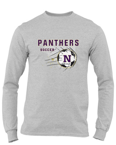 Navarro Panthers N Script Soccer #2 Men's LS T-Shirt