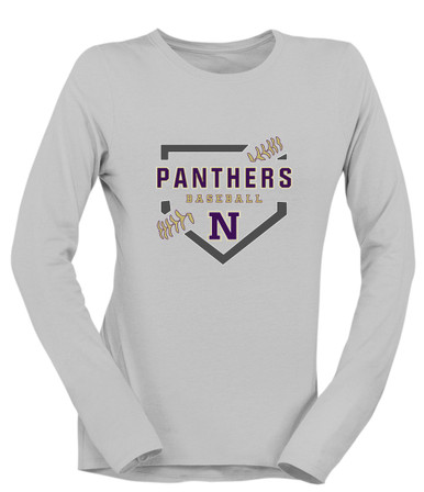Navarro Panthers N Script Baseball #2 Women's LS T-Shirt