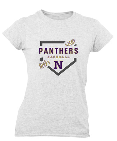 Navarro Panthers N Script Baseball #2 Women's Premium SS T-Shirt