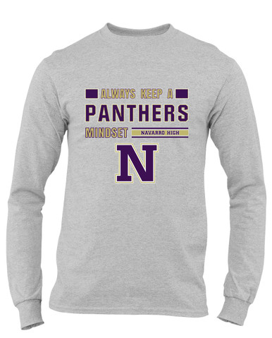 Navarro Panthers N Script Mindset Men's Premium LS T-Shirt