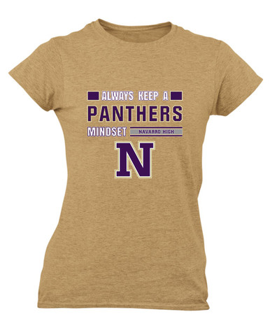 Navarro Panthers N Script Mindset Women's Premium SS T-Shirt