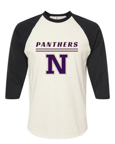 Navarro Panthers N Script Mascot #8 Women's Baseball T-Shirt