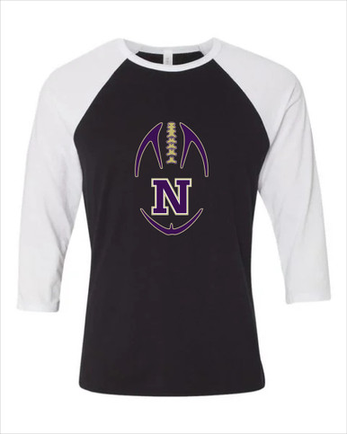 Navarro Panthers N Script Football #4 Women's Baseball T-Shirt