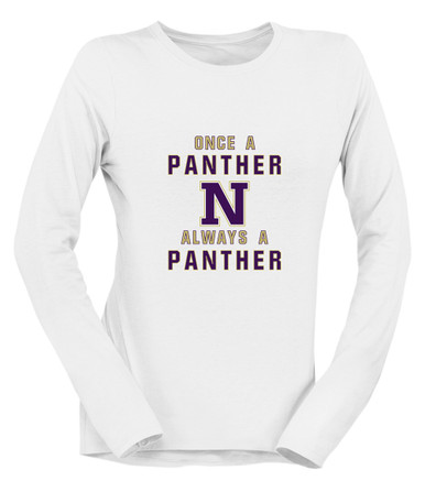 Navarro Panthers N Script Once A Women's LS T-Shirt