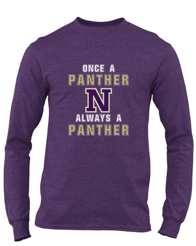 Navarro Panthers N Script Once A Men's LS T-Shirt