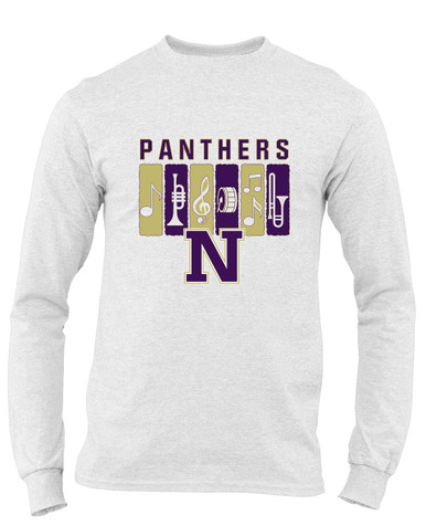 Navarro Panthers N Script Band # 2 Men's Premium LS T-Shirt