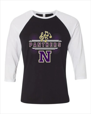 Navarro Panthers N Script Band # 3 Women's Baseball T-Shirt