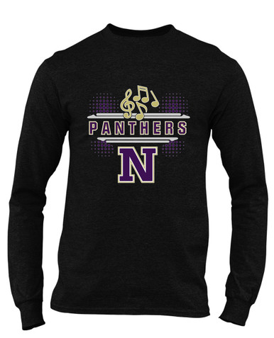 Navarro Panthers N Script Band # 3 Men's Premium LS T-Shirt