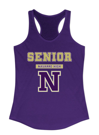 Navarro Panthers N Script Senior #2 Women's Tank Top