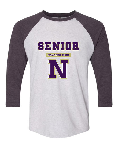 Navarro Panthers N Script Senior #2 Women's Baseball T-Shirt