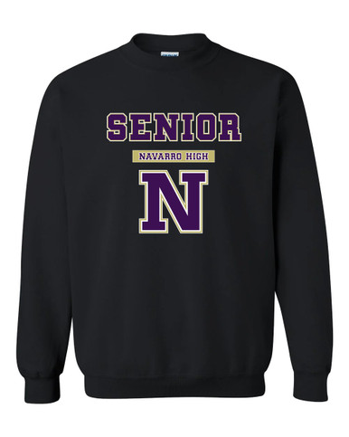 Navarro Panthers N Script Senior #2 Men's Sweatshirt