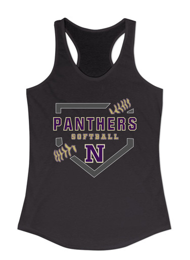 Navarro Panthers N Script Softball #2 Women's Tank Top