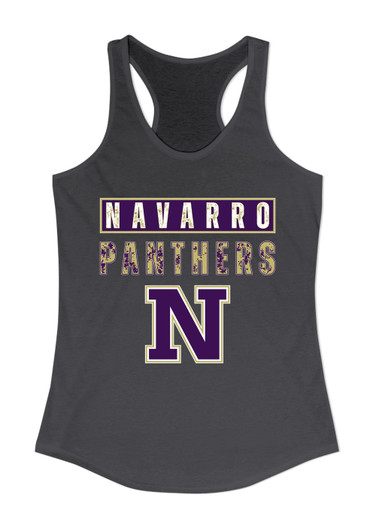 Navarro Panthers N Script Mascot #9 Women's Tank Top