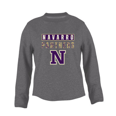 Navarro Panthers N Script Mascot #9 Women's Sweatshirt