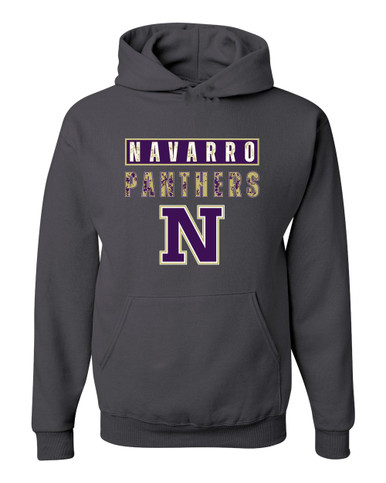 Navarro Panthers N Script Mascot #9 Men's Premium Hoodie