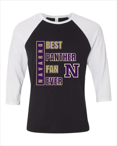 Navarro Panthers N Script Best Panther Fan Women's Baseball T-Shirt